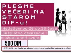 Plesne večeri na Starom DIF-u